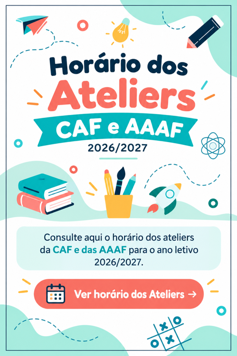 Horários dos Ateliers CAF/AAAF 2026/2027